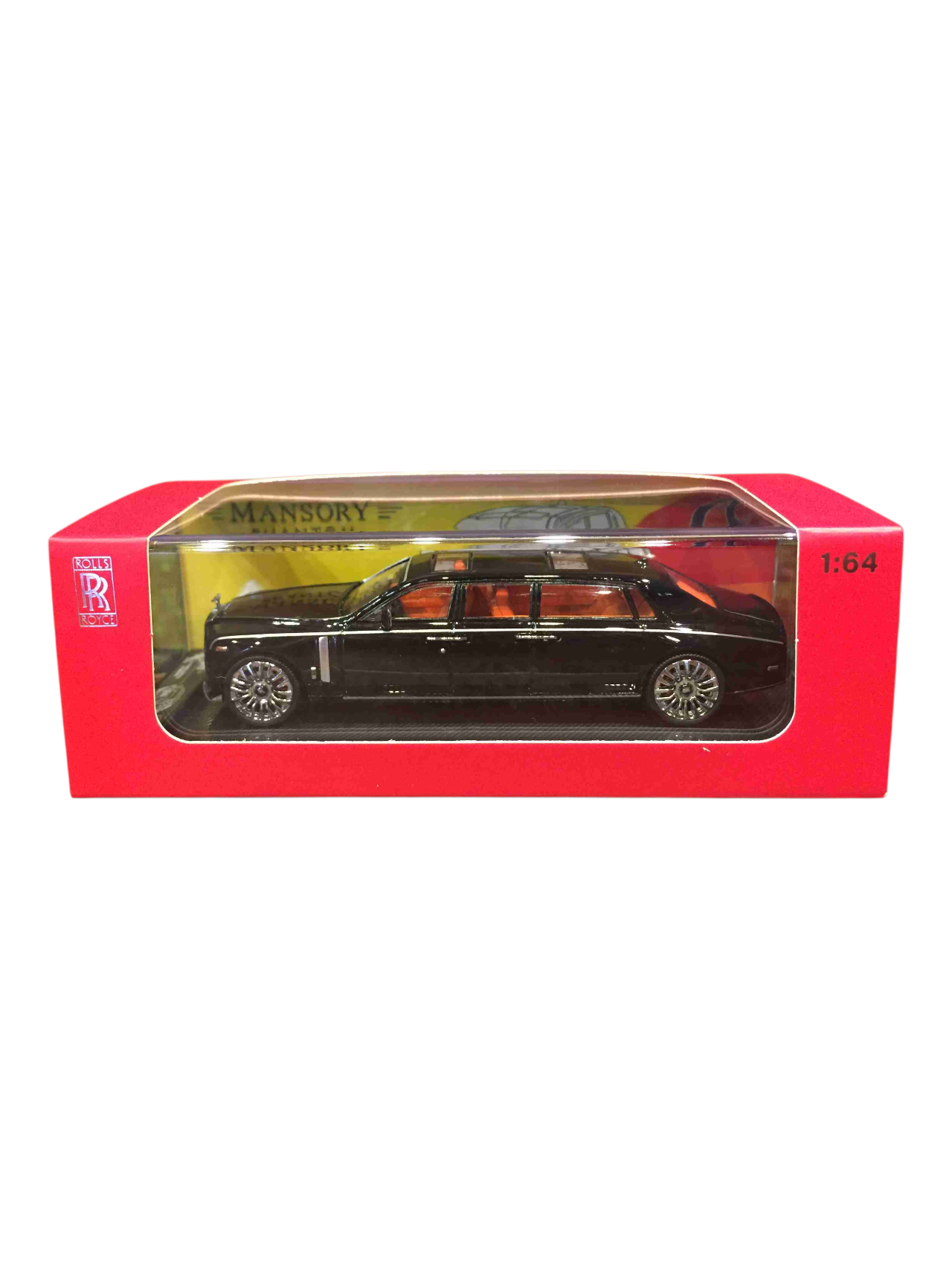Mansory PHANTOM ROLLS ROYCE LengtheNED BLACK Imported 1/64 Diecast Car BY SC ART