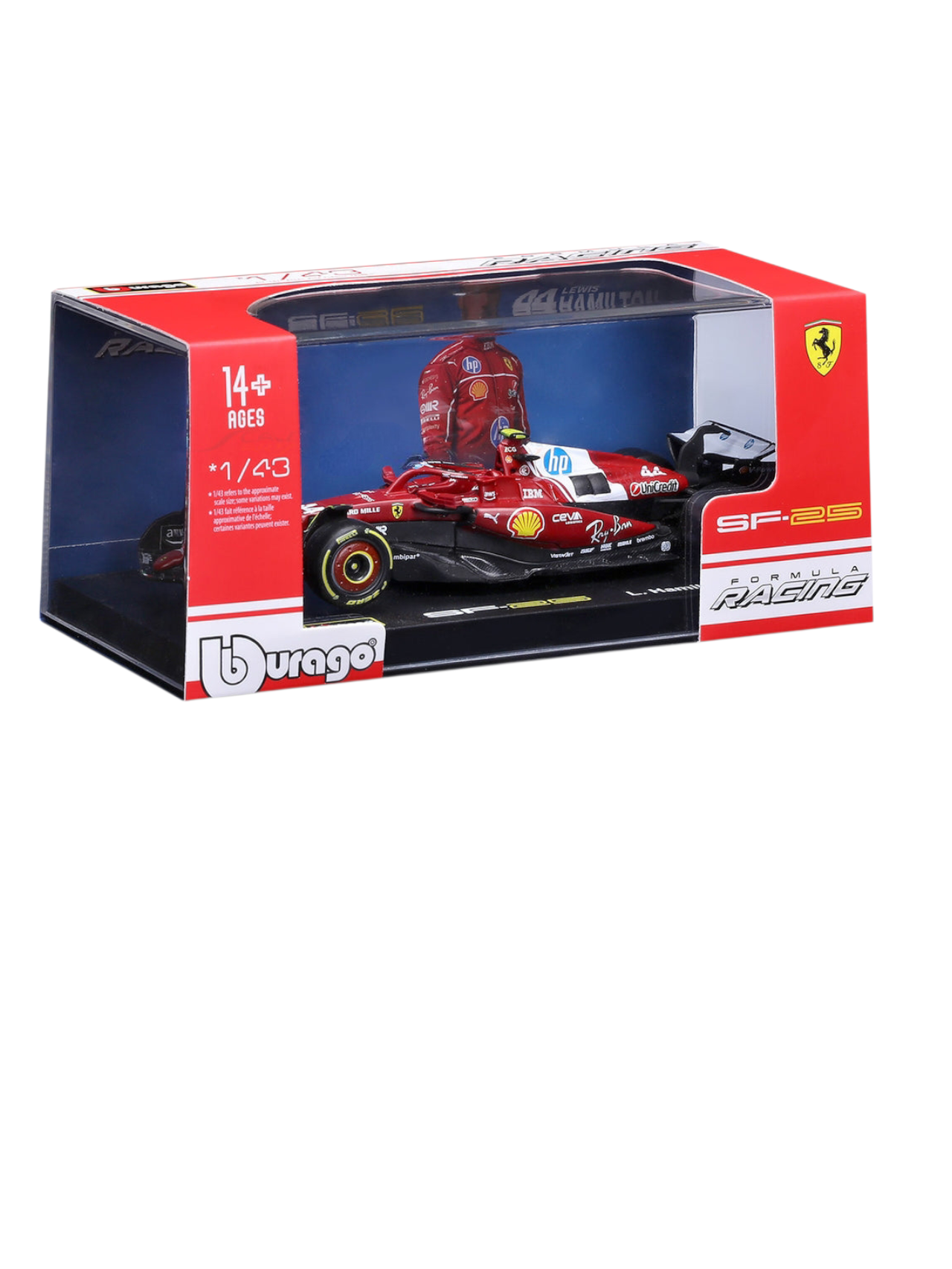 Bburago 2025 formula 1 ( f1 ) sf 25 l Hamilton 1:43 Scale #18-36853H
