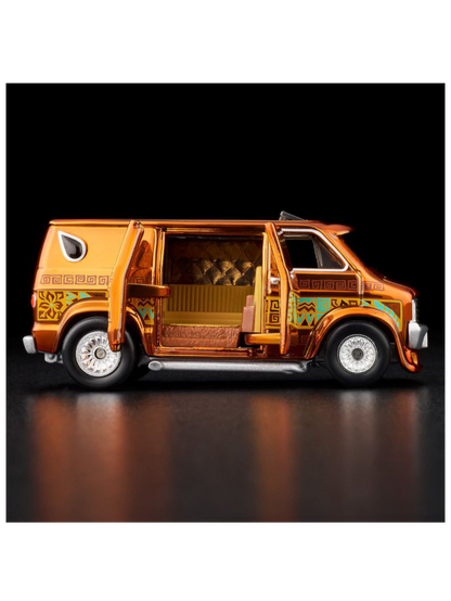 HotWheels 70s Dodge Tradesman Van RLC 1:64 Scale (With Acrylic Case)