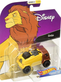 Hotwheels Character Cars Simba Series 4 Disney Premium Imported 1:64 Scale