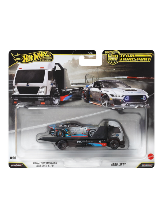 HotWheels Premium Car Culture Team Transport 2024 Ford Mustang RTR Spec 5-FD Imported 1:64 Scale