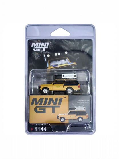 Mini GT Range Rover 1981 Camel Trophy Sumatra C.Swoboda & K.Mentel Winner #1144 1:64 Scale