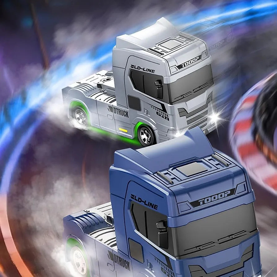 Turbo Speed Trailer Specifications Colours And Contents May Vary From illustrations 2.4 GHz Full-Scale Remote Control: Equipped with a 2.4 GHz wireless remote control system, it provides a stable, lag-free control range of up to 30 meters 1:64 Scale