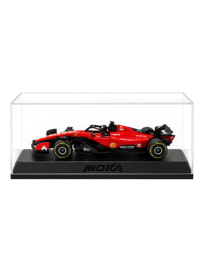 MOKA 1:64 Scale RC  Racing Car with Remote Control | 2.4GHz Rechargeable Racing Car | Black and Red Edition