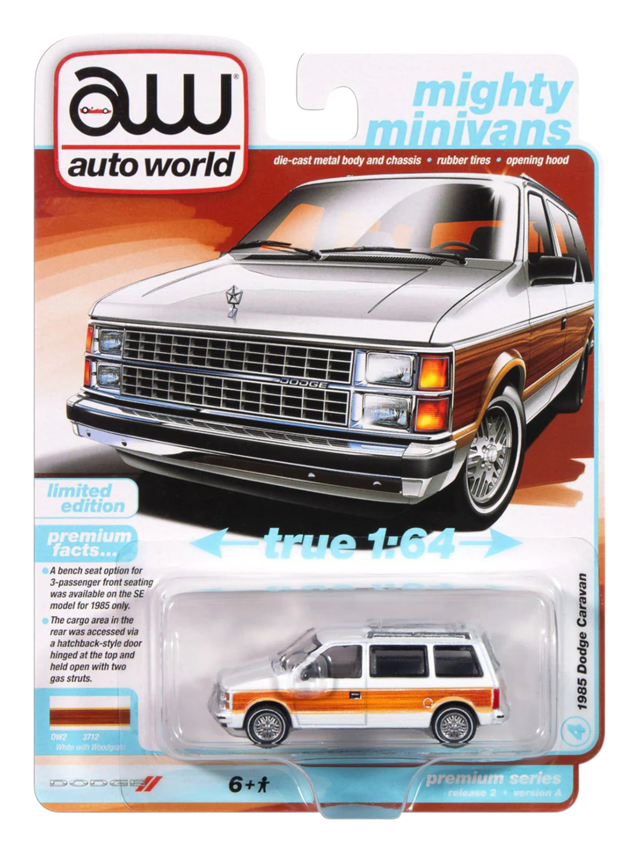 Auto World 1985 Dodge Caravan 1:64 Scale