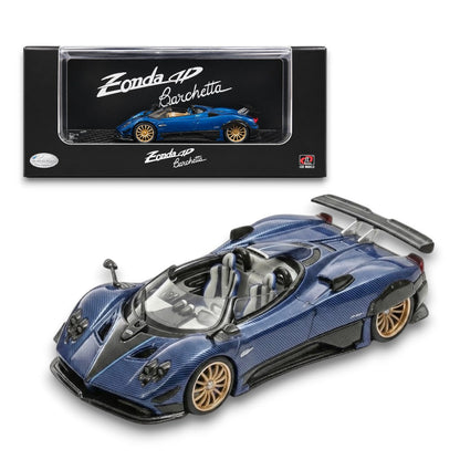 LCD Models Pagani Zonda HP Barchetta Blue Die-Cast Imported 1:64 Scale (Code-LCD64018-CBU Carbon Blue)