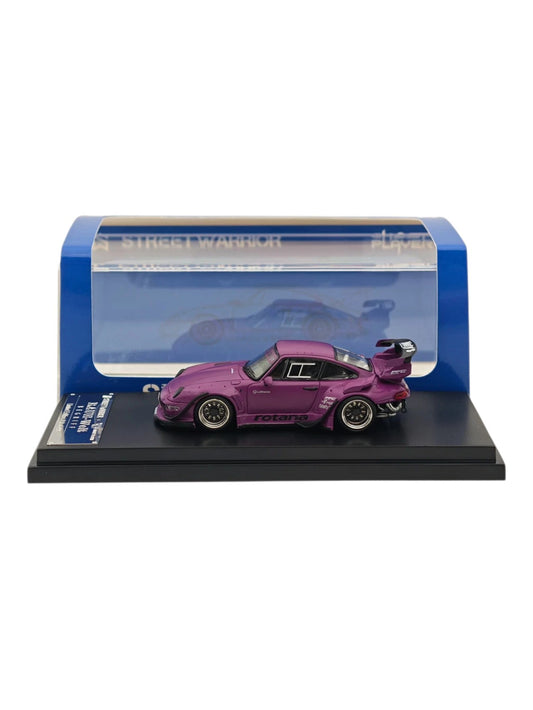 Ghost Player Street Warrior Porsche 993 RWB Rotana Purple Limited Edition 306 of 499 Diecast Model 1:64 Scale