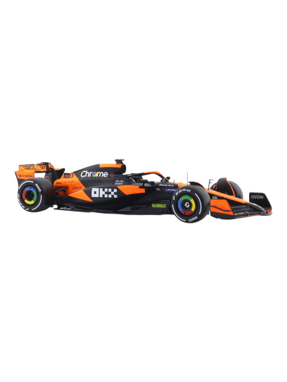 Bburago Formula 1 (F1) 2024 Mclaren MCL38 Miami Grand Prix Driver No-81 Oscar Piastri 1:24 Scale (With Figure)