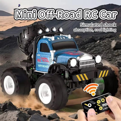 Metal mini rc monster off road car 1:54 scale