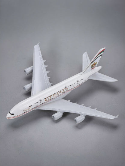 Aircraft Model Airbus ETIHAD Airlines A380 Model - 16cm  Airplane Durable Construction (Code-102A)