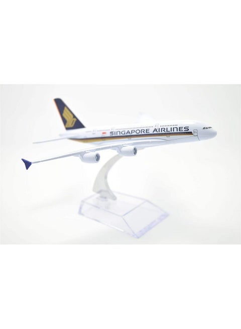 Aircraft Model Diecast Alloy Metal Singapore Airlines/Airways Airbus A380 16 cm (Code-111)