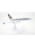 Aircraft Model Diecast Alloy Metal Singapore Airlines/Airways Airbus A380 16 cm (Code-111)
