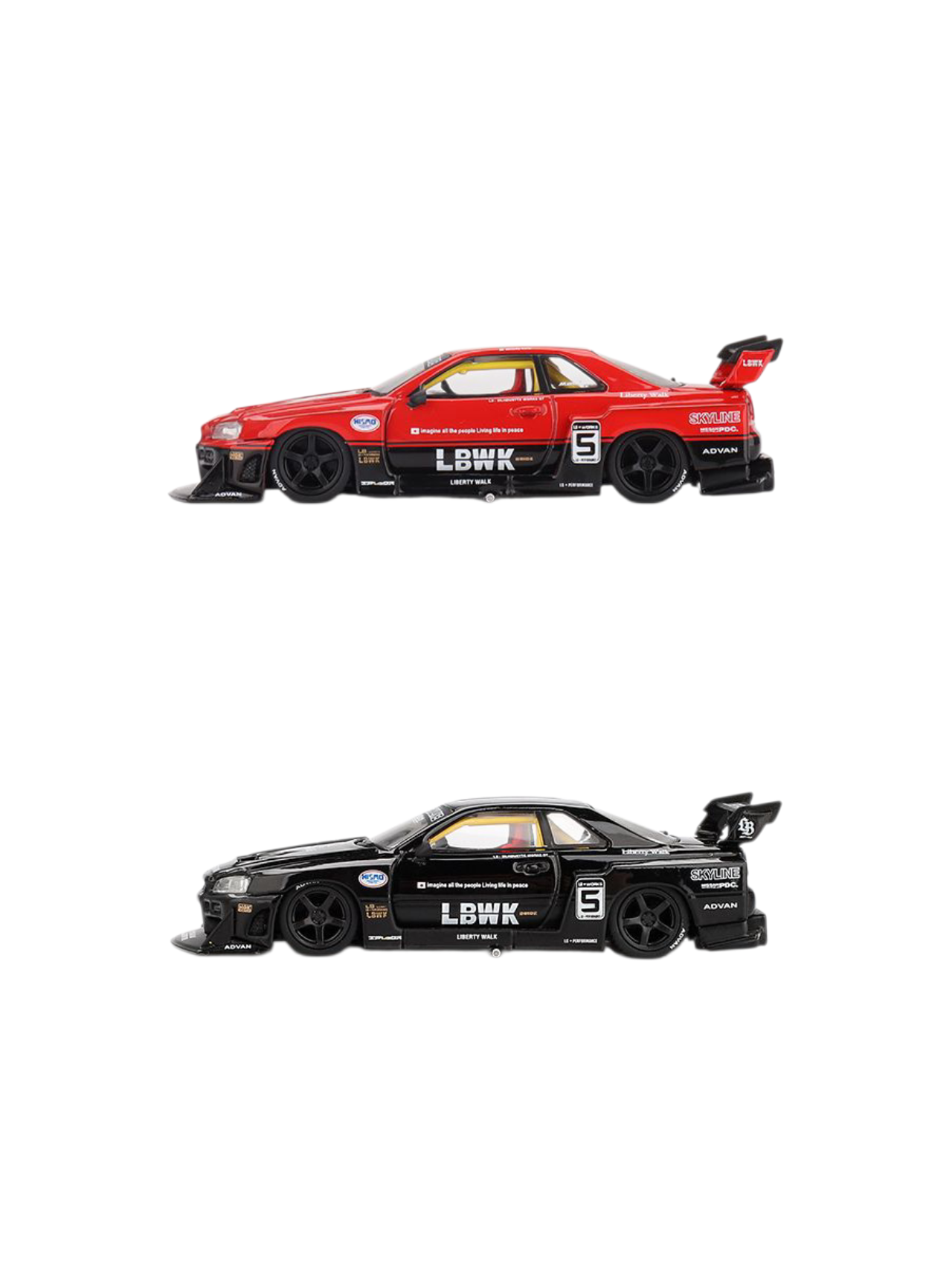 Mini GT Nissan LB-ER34 Super Silhouette Combo 1:64 Scale