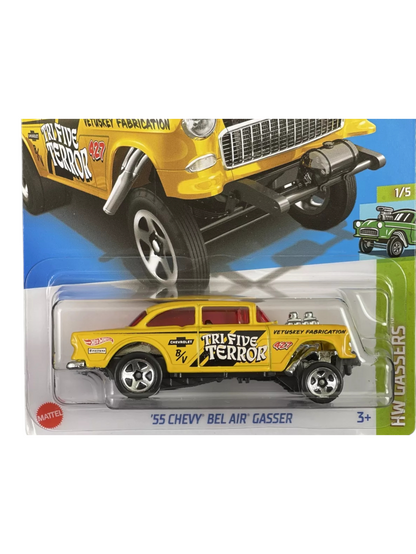 HotWheels 55 chevy bel air gasser Imported Mainline 1:64 Scale HKH61- M7C5