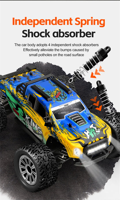 Raptor Cross Country Truck High' Speed Off-road (Rc) Remote Control Car ,Maximum Speed Up to 35km/H LED light Rechargeable battery 1:16 Scale.