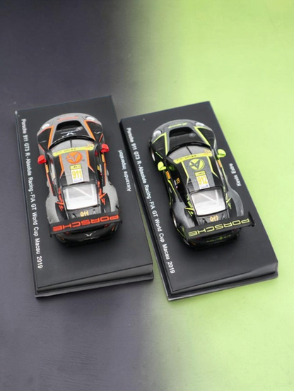 SPARKY "Porsche 911 GT3 R Absolute Racing – FIA GT World Cup Macau 2019 Model Car 1:64 Scale