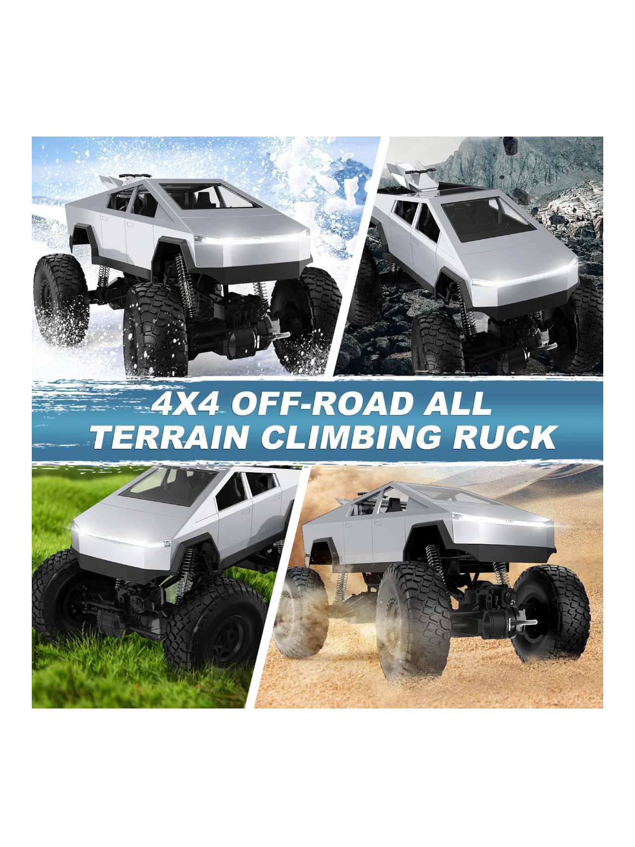 Tesla Monster Remote Control (RC) Truck 1:8 Scale
