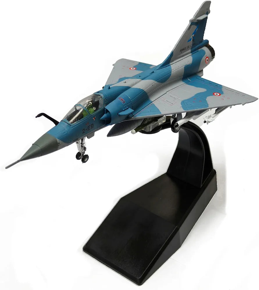 Aircraft Dassault Mirage 2000 Fighter Jet "2-EB Air Force Diecast With Display Stand 1:100 Scale
