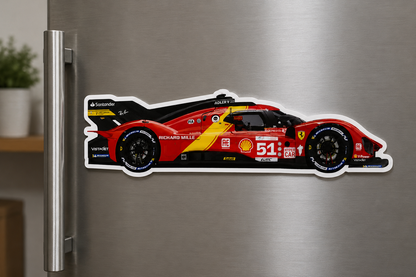 BMW McLaren F1 GTR Gulf Racing Magnet – #33 Race Car Design | 15 cm x 4.5 cm