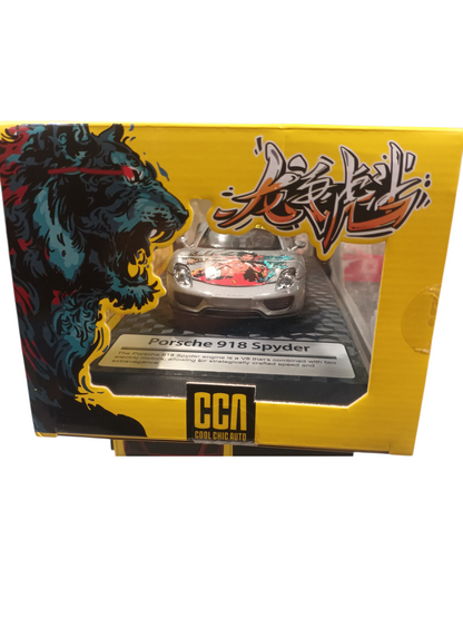 Cca Porsche 918 Spyder Brucelee Doors Can Be Open , 1:24 Scale