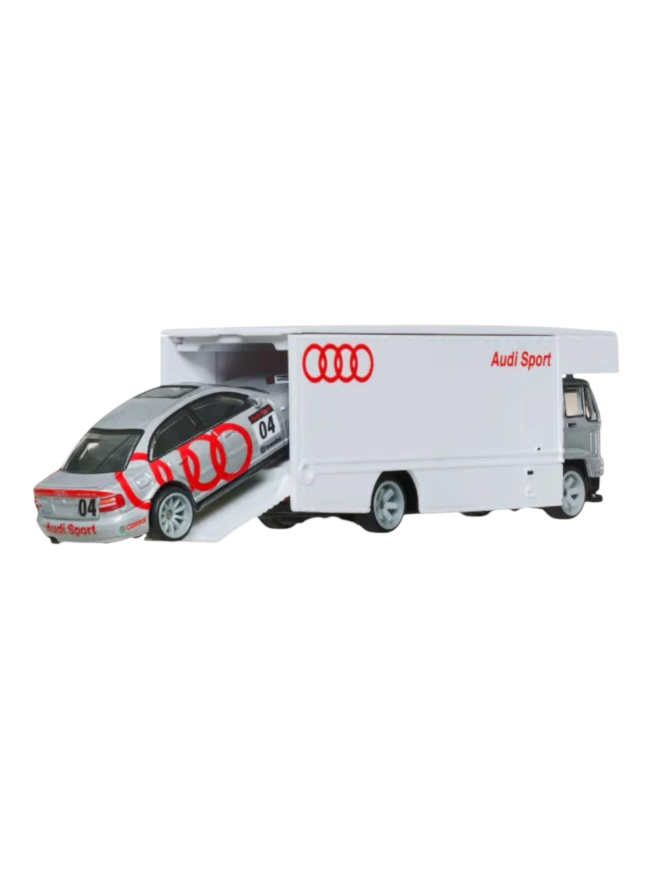 HotWheels Car Culture Team Transport Audi S4 Quattro and Fleet Flyer Imported 1:64 Scale