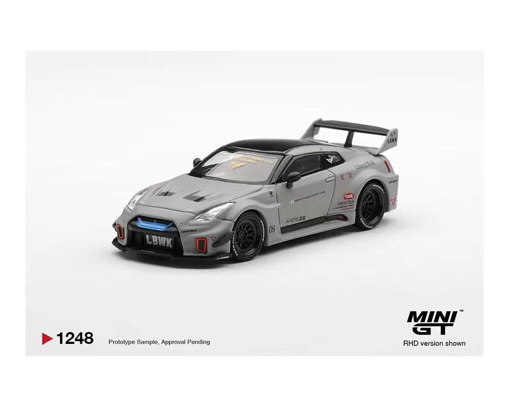 Mini GT No.1248 NISSAN LB-Silhouette WORKS GT 35GT-RR Ver.1 – Matt Grey 1:64 Scale Diecast Model