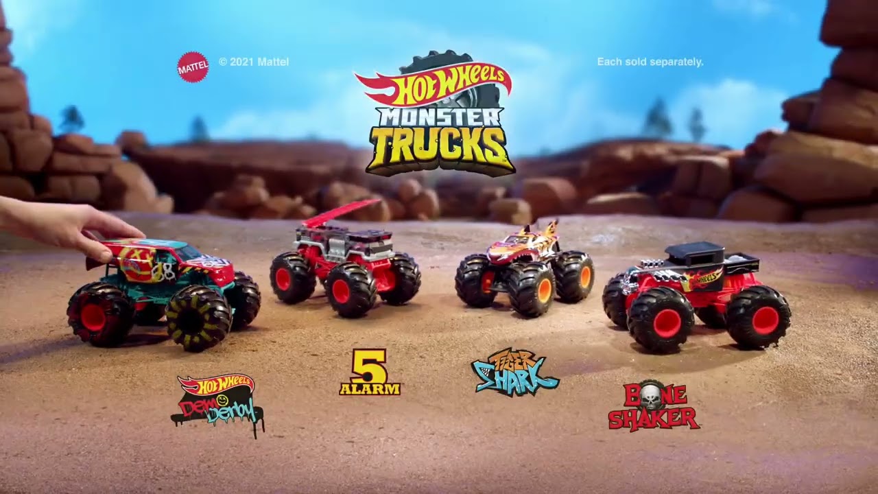 Hot Wheels Monster Trucks Random 1 Pc Surprise Model | 1 Random Design Out of 20 1:64 Scale