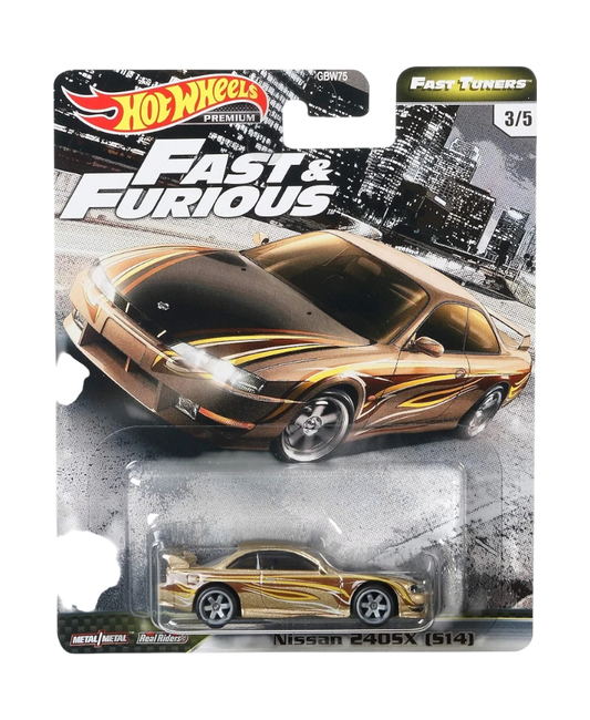 Hot Wheels premium fast & Furious Fast tuners nissan 240SX (S14) scale 1:64