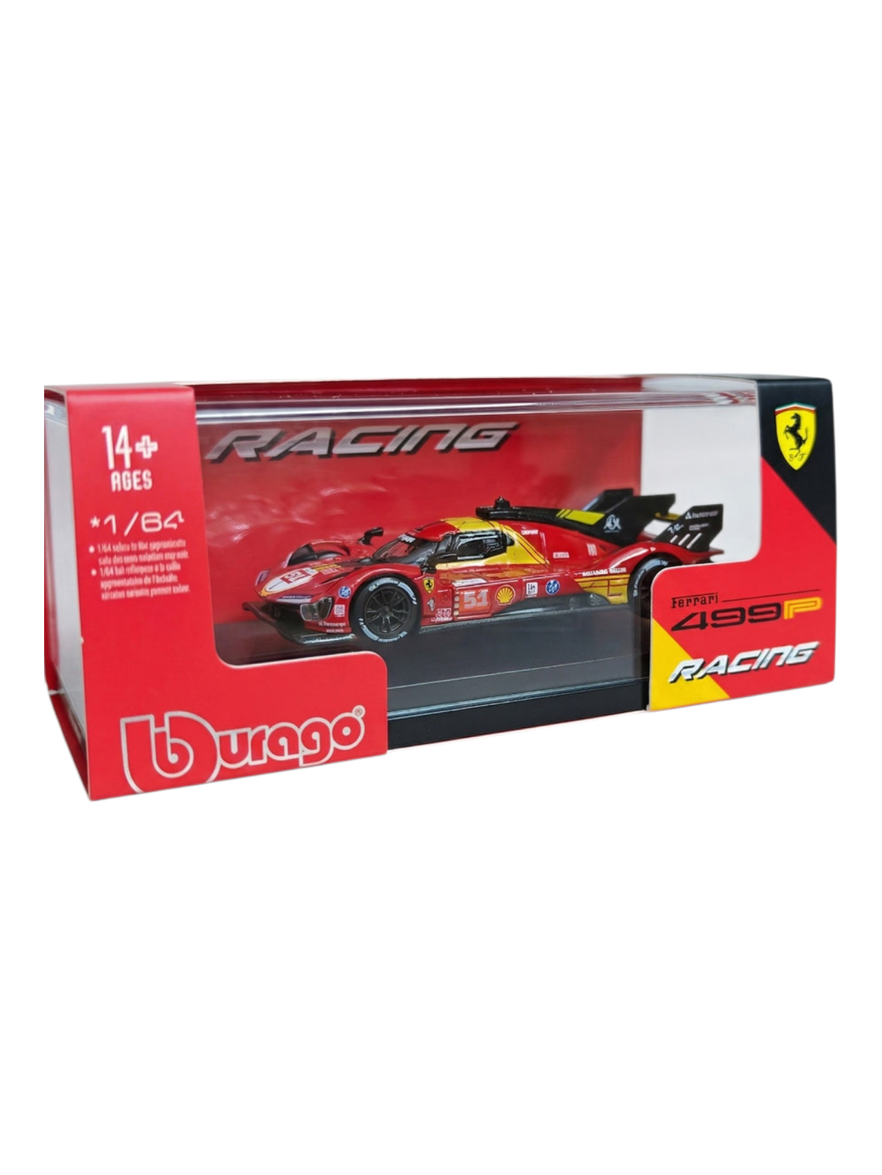 Bburago Racing 'Ferrari 499p Af Corse Imported 1:64 Scale No.51