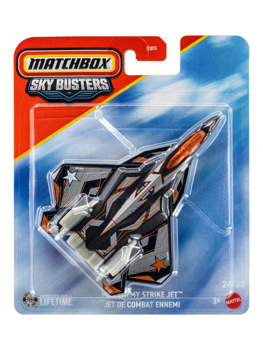 Matchbox Say Busters MBX Enemy Strike Jet De Combat Ennemi (No.24) Diecast Model Airplane