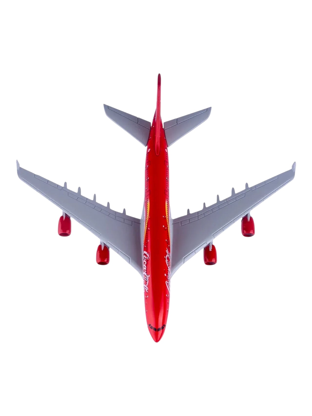 Aircraft Coca-Cola Airbus 380 Airplane Diecast Metal (No.108) Display Stand 16cm Scale