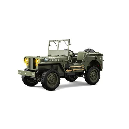 Remote Control Truck, RC Willys Military Jeep Car 1/12 Scale with Rechargeable Battery 2.4Ghz 4x4 Off-Road Remote-Control Crawler Vehicle