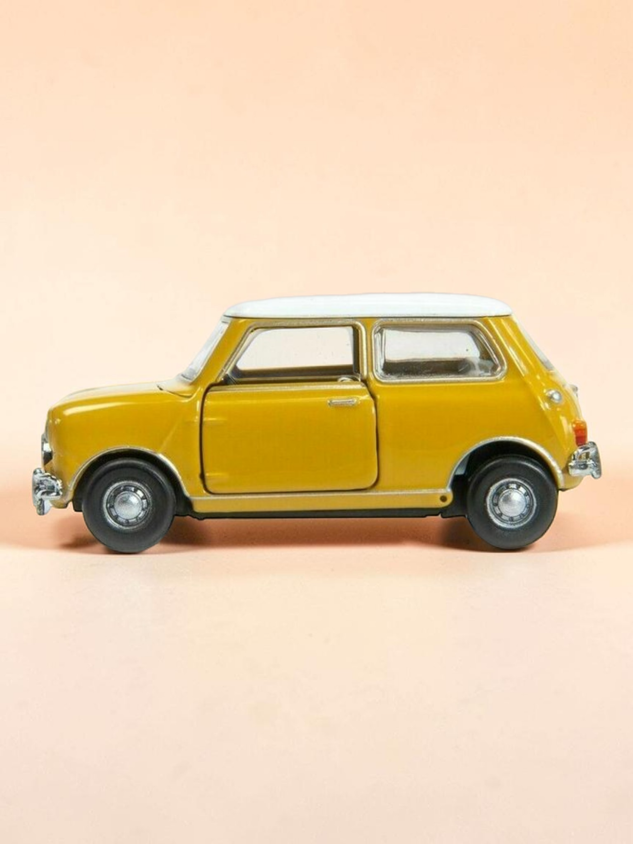 TINY PANTONE Mini Cooper Diecast Model Car – Premium Collectible Toy | Classic Vintage Design | 1:50 Scale Model Display Car