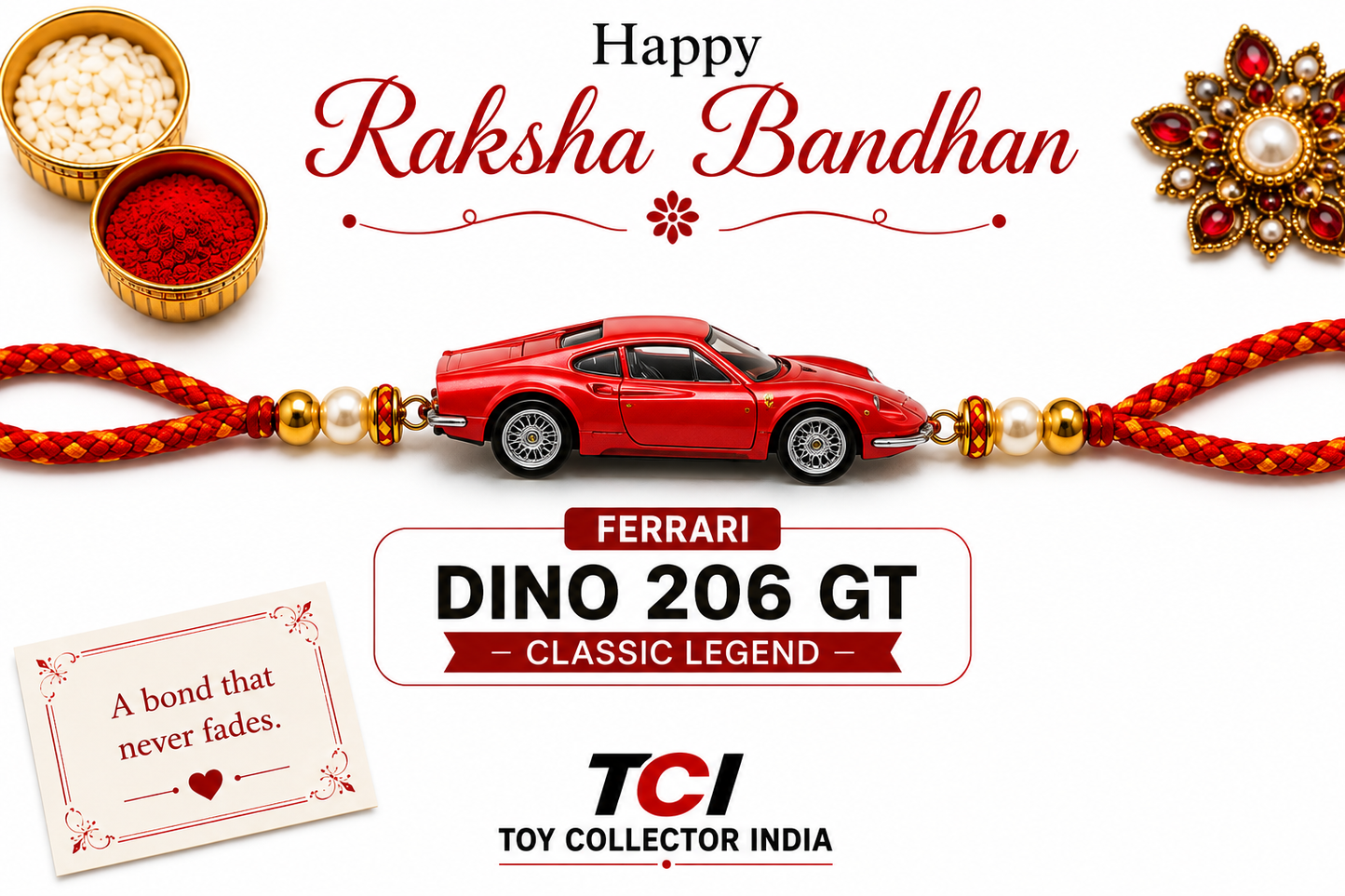 Hotwheels Ferrari 5-Pack – All 5 Cars Customized as Rakhi | Special Raksha Bandhan Edition