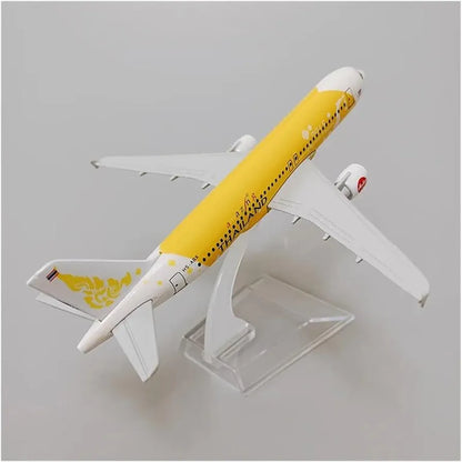 Aircraft THAILAND AIRBUS A380 Passenger Aircraft Plane Diecast Airplane Model 16cm Diecast Airplane Model Plane Aircraft Yellow 16cm No 118.