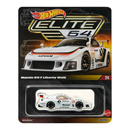 Pre order hotwheels elite 64 mazda rx-7 liberty walk imported premium rlc 1:64 Scale