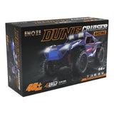 Dune Cruiser Racing 1:16 Scale 4WD High-Speed Off-Road RC Rock Crawler Buggy (40+ KM/H, 2.4GHz) Battery: 7.4V Rechargeable Li-ion / Li-Po Battery (USB Fast Charging Cable included) Color: Matte Crimson Red with Black & White Racing Graphics