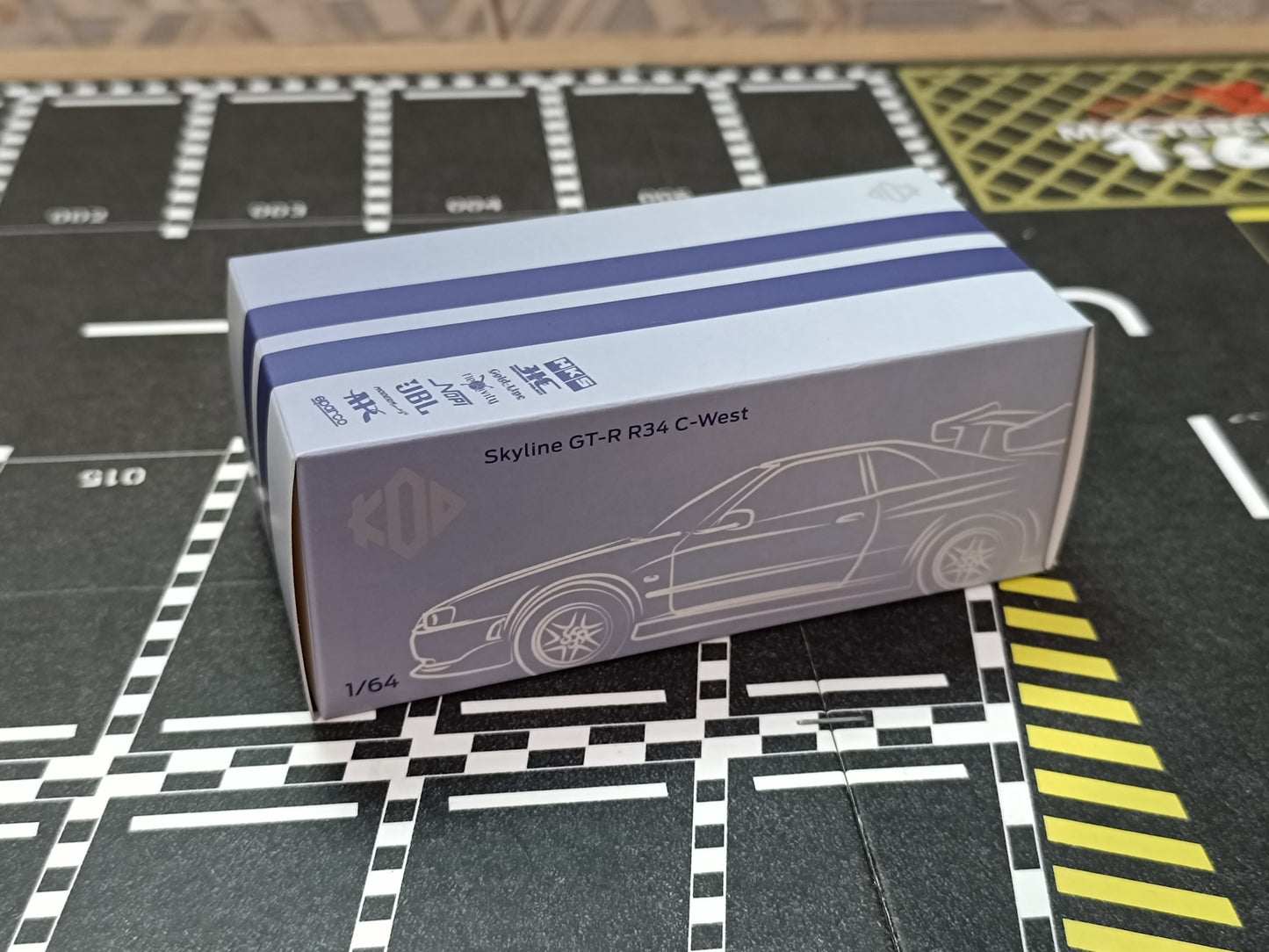 Nissan Skyline GT-R R34 C-West Imported 1:64 Scale