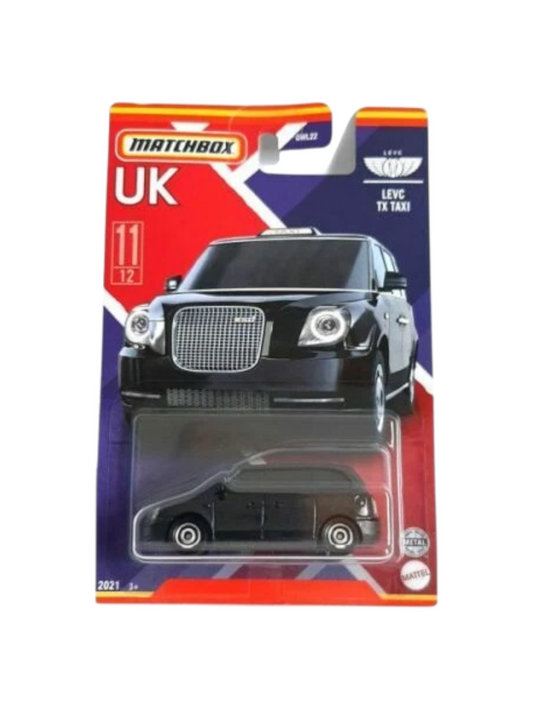 Matchbox UK Levc TX Taxi No 11/12 Imported Mainline 1:64 Scale