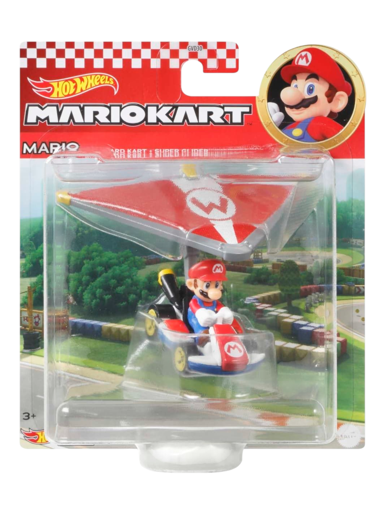 HotWheels Mario Mariokart Standard Kart + Super Glider Imported Mainline 1:64 Scale