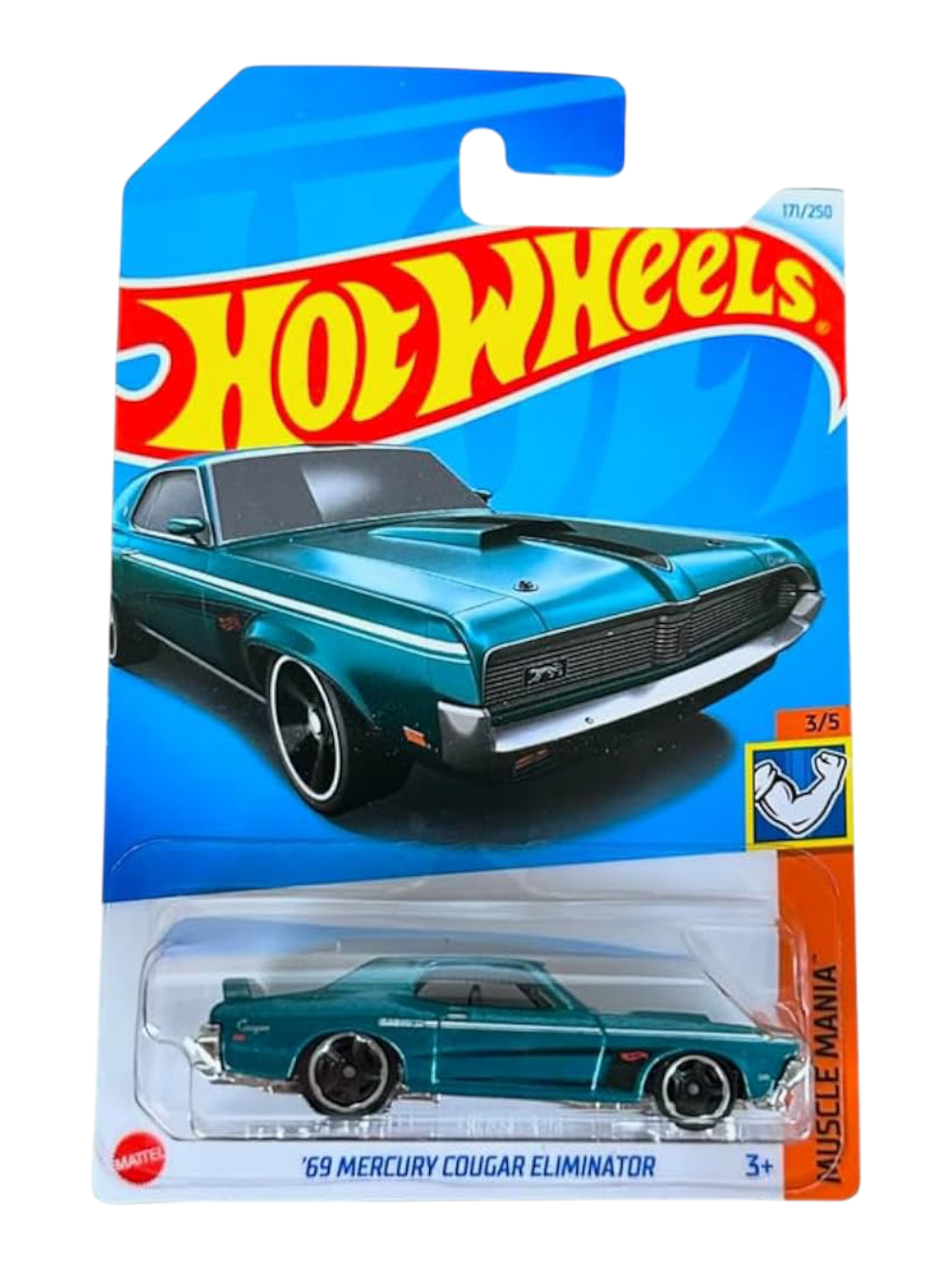 Hotwheels 69 Mercury Cougar Eliminator Imported Mainline 1:64 Scale HTC59-N7C5