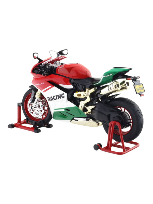 TY Models Ducati 1299 Speed Motorcycle Diecast Scale model Light , Sound One Click Start Throttle 90 Rotation