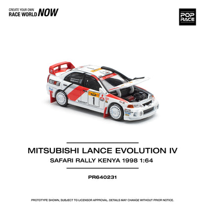 Pop race pr64-231 Mitsubishi Lancer evolution iv 1:64 Scale