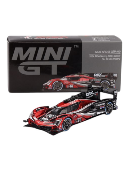 Mini GT Acura ARX-06 GTP #40 (2024 IMSA Sebring 12Hrs Winner No.40 DEX Imaging) 1:64 Scale