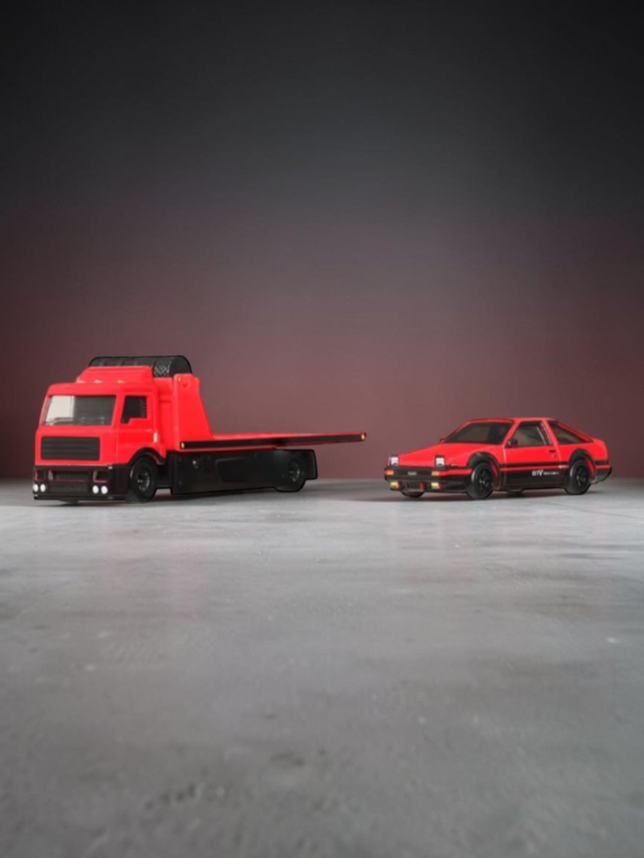 Hotwheels Car Culture Team Transport "Toyota AE86 SPRINTER TRUENO FLEET STREET Imported 1:64 scale