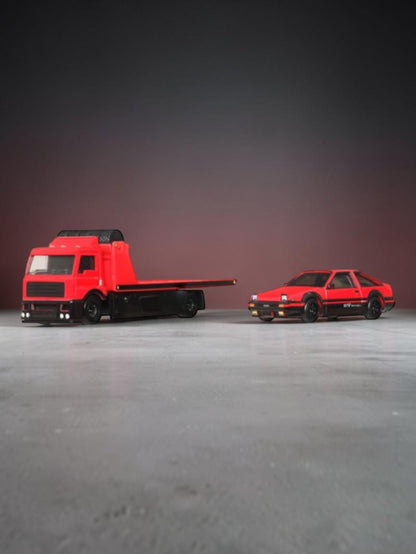 Hotwheels Car Culture Team Transport "Toyota AE86 SPRINTER TRUENO FLEET STREET Imported 1:64 scale