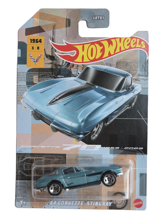 HotWheels 64 Corvette Stingray Imported Mainline Card Art 1:64 Scale