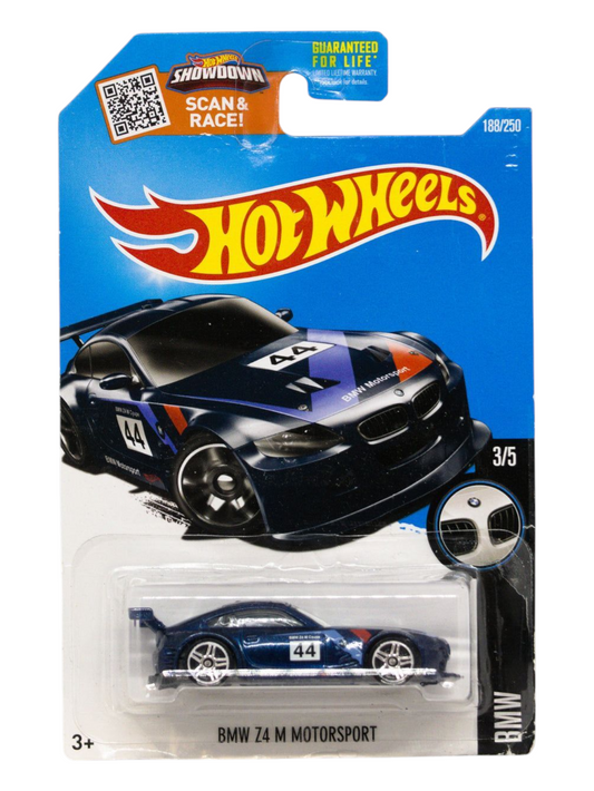 HotWheels BMW Z4 M Motorsport Imported Mainline 1:64 Scale