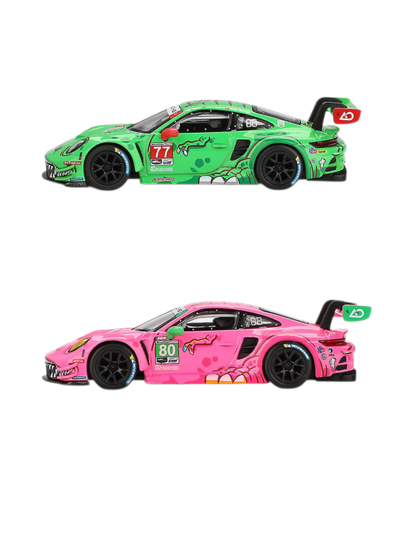 Mini GT Porsche 911 GT3 Rexy and Roxy Combo 1:64 Scale