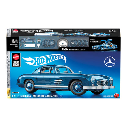 Mattel Brick Shop HotWheels Mercedes-Benz 300 SL Building Set 1:12 Scale